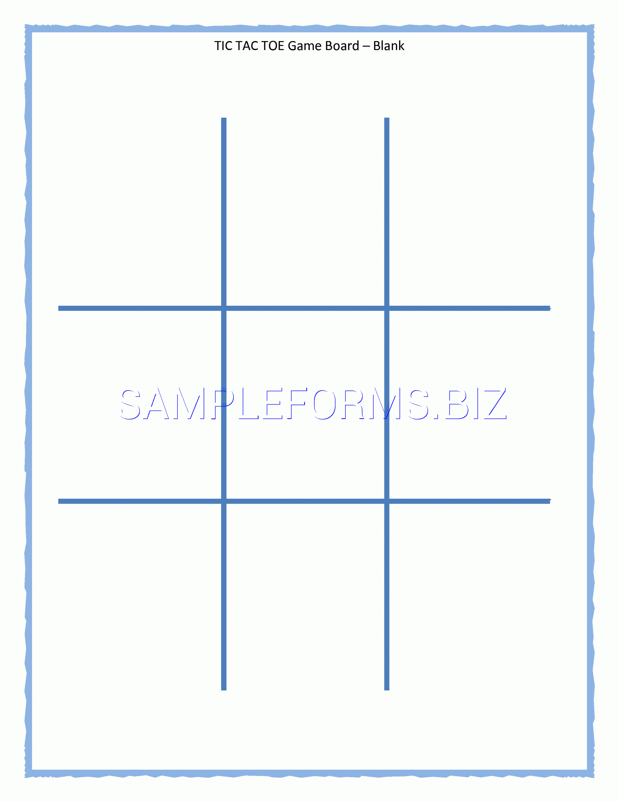 Preview Pdf Tic Tac Toe Game Board, 1 With Regard To Tic Tac Toe Template Word