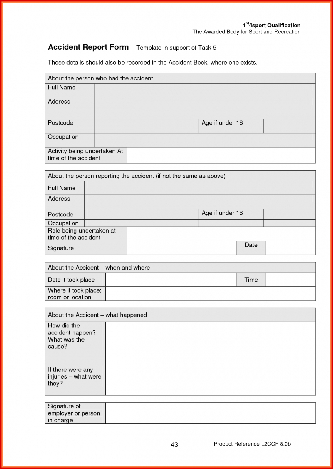 Printable 004 Accident Report Forms Template Ideas Incident Inside Vehicle Accident Report Form Template