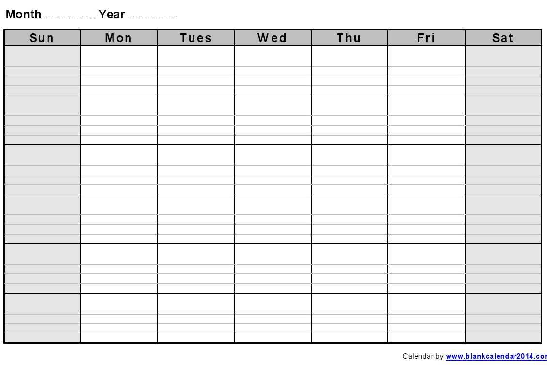 Printable Calendar With Lines | Calendar Printables Free For Blank One Month Calendar Template