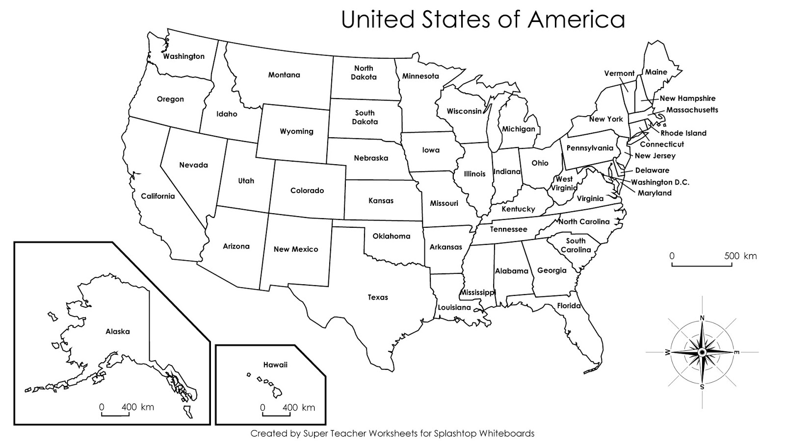 Printable Usa Blank Map Pdf Pertaining To United States Map Template Blank