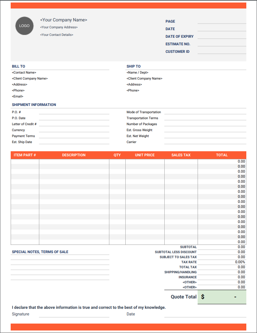 Pro Forma Invoice Templates | Free Download | Invoice Simple For Free Proforma Invoice Template Word