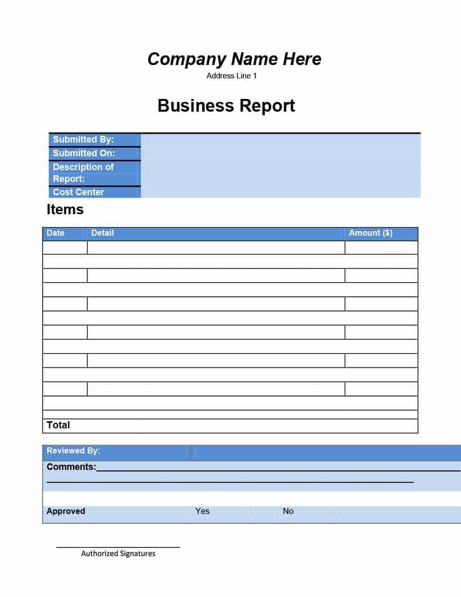 Professional Business Report Template – Dalep.midnightpig.co Pertaining To Business Trip Report Template