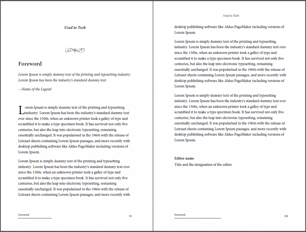 Professional Looking Book Template For Word, Free – Used To Tech With 6X9 Book Template For Word