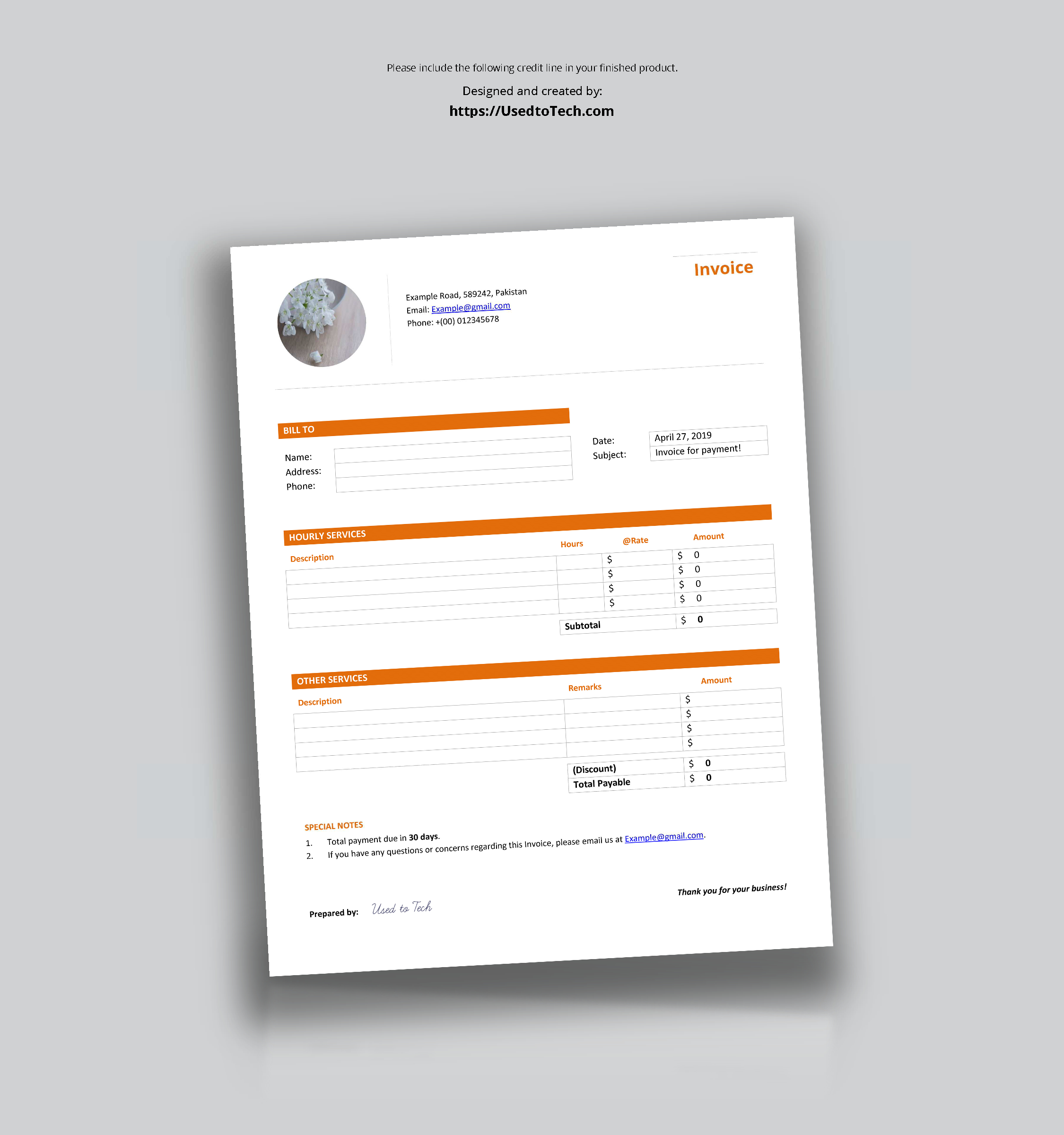 Professional Looking & Free Invoice Template In Word – Used In Header Templates For Word