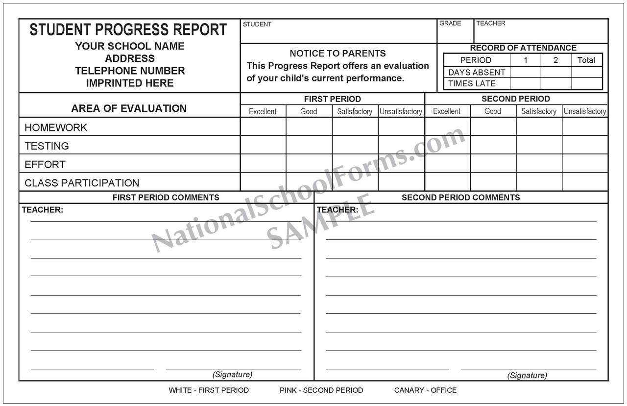 Progress Reports For Students – Dalep.midnightpig.co For High School Progress Report Template