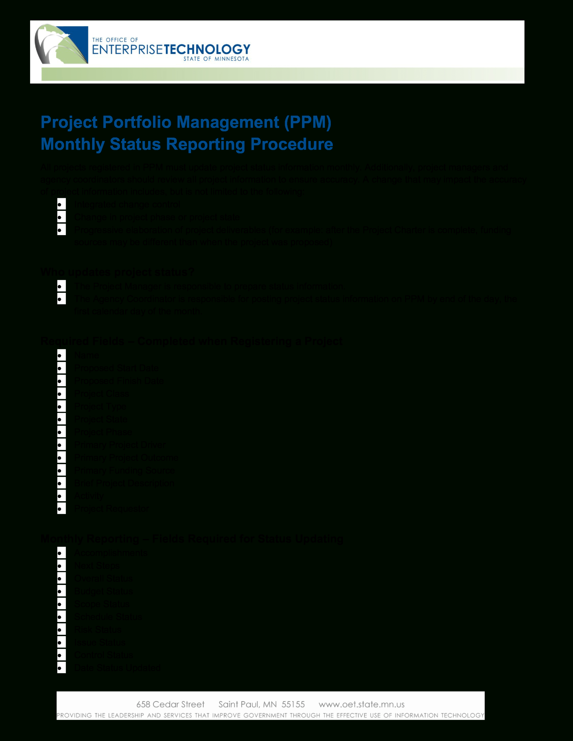 Project Management Status Report | Templates At With Regard To Project Management Final Report Template