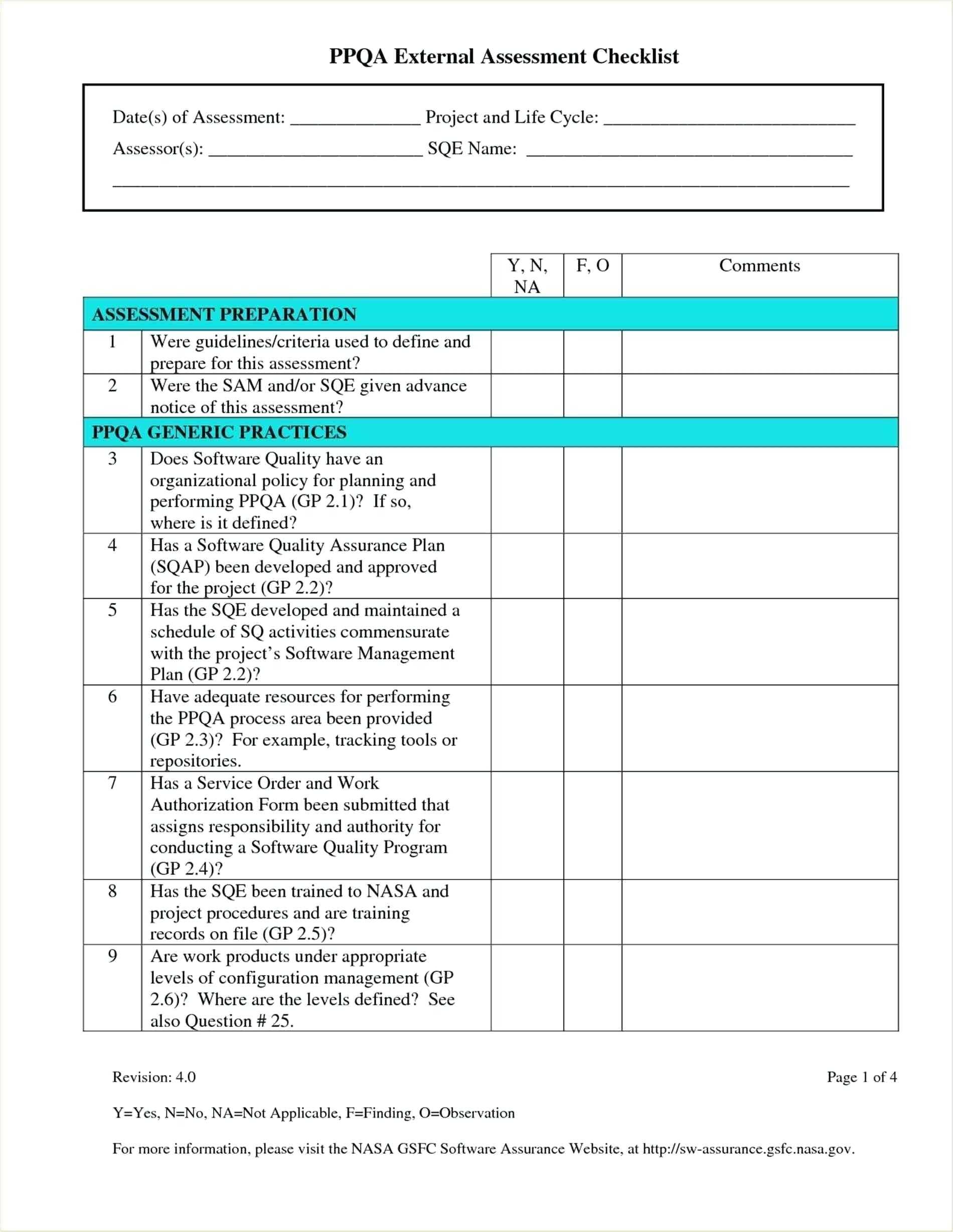 Quality Control Format In Excel Assurance Template Free Inside Software Quality Assurance Report Template