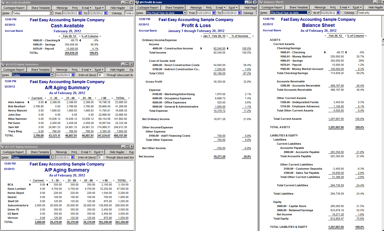 Quickbooks Balance Sheet Report Inside Quick Book Reports Templates