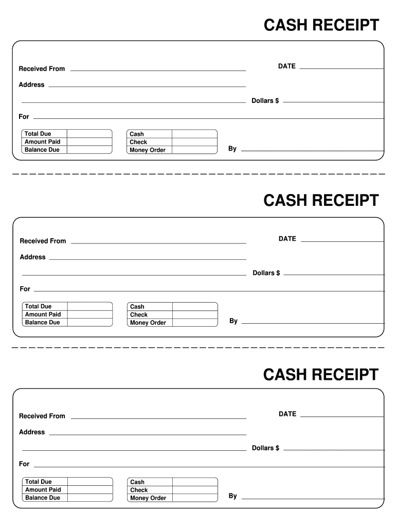 Receipt Template – Fill Out And Sign Printable Pdf Template | Signnow Intended For Blank Money Order Template