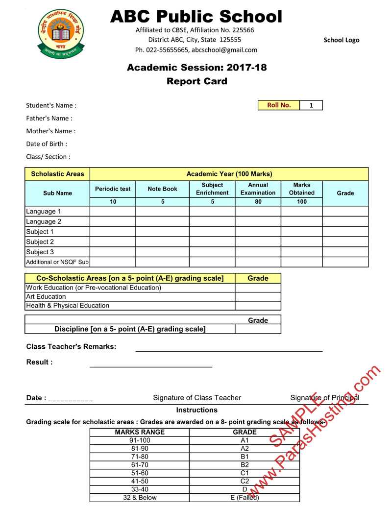 Report Card Format – Dalep.midnightpig.co With Regard To Soccer Report Card Template