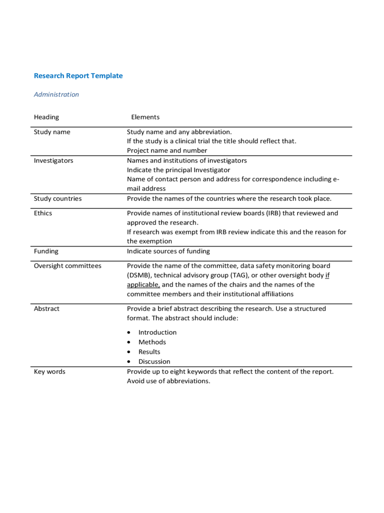 Research Report Template – Usaid Learning Lab Free Download Inside Dsmb Report Template
