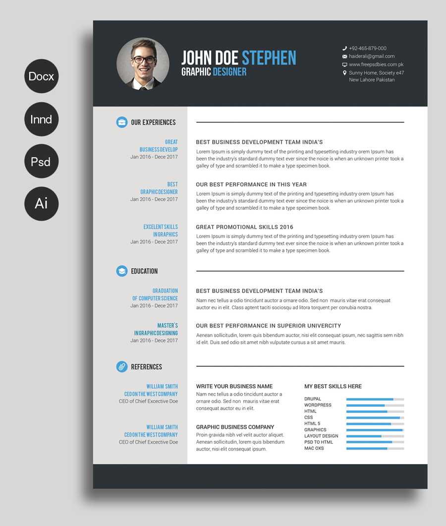 Resume Template Word Free Download – Dalep.midnightpig.co Inside Free Downloadable Resume Templates For Word