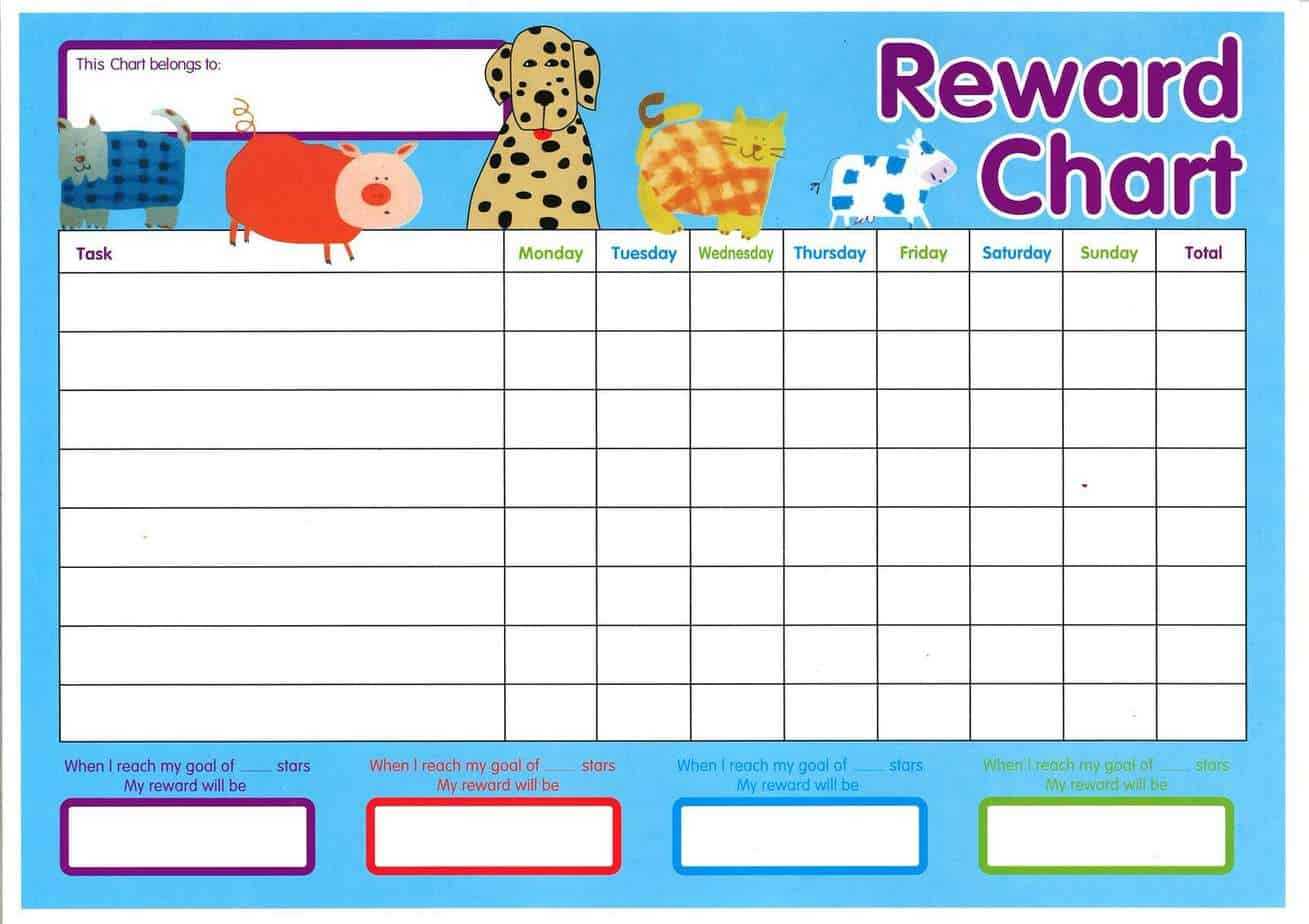 Reward Chart Templates – Word Excel Fomats In Reward Chart Template Word