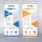 Roll Up Banner Design Template, Vertical, Abstract Background,.. Regarding College Banner Template