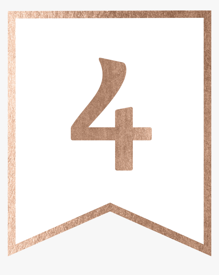Rose Gold Banner Template Free Printable – Letter H Rose Within Printable Letter Templates For Banners