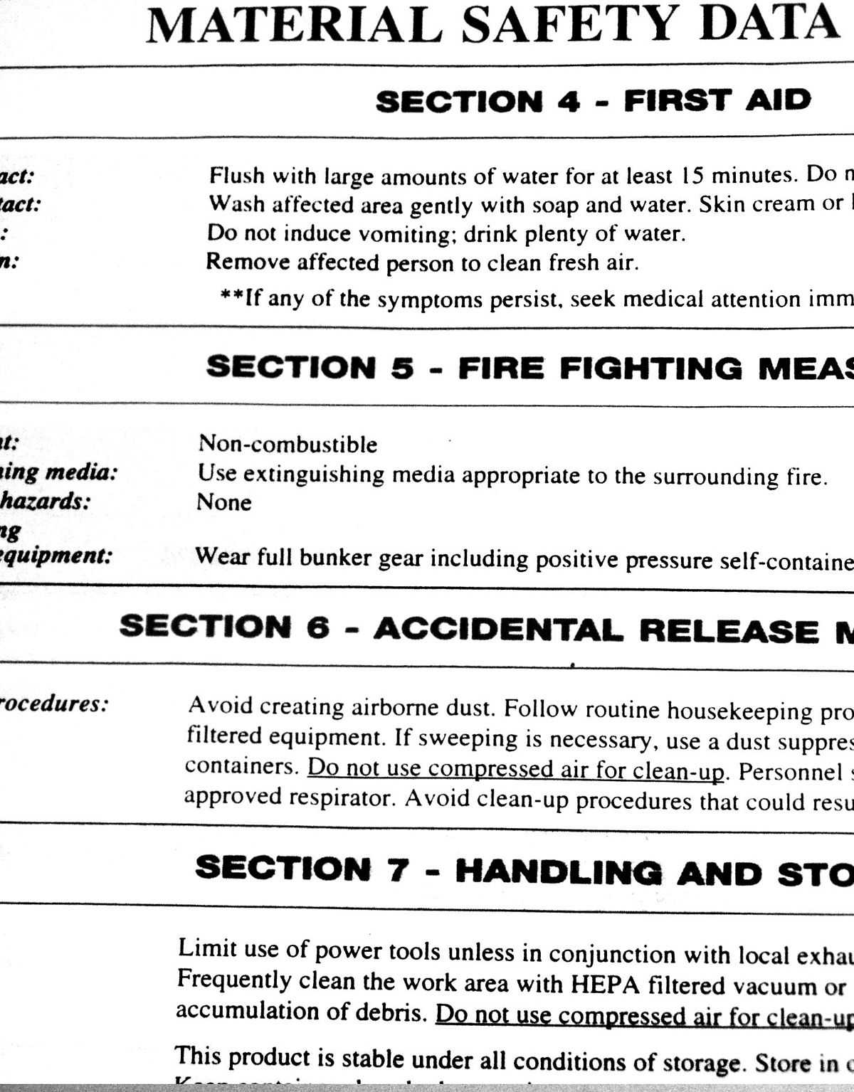 Safety Data Sheet – Wikipedia For Health And Safety Board Report Template