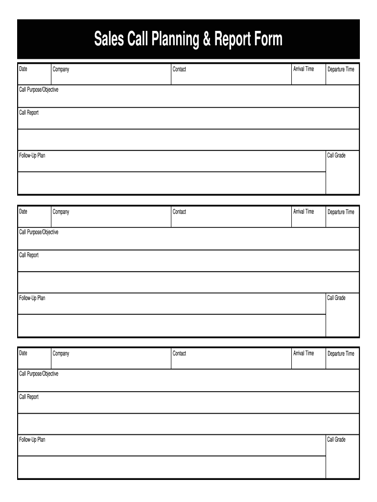 Sales Call Log Excel – Fill Online, Printable, Fillable Pertaining To Sales Call Report Template