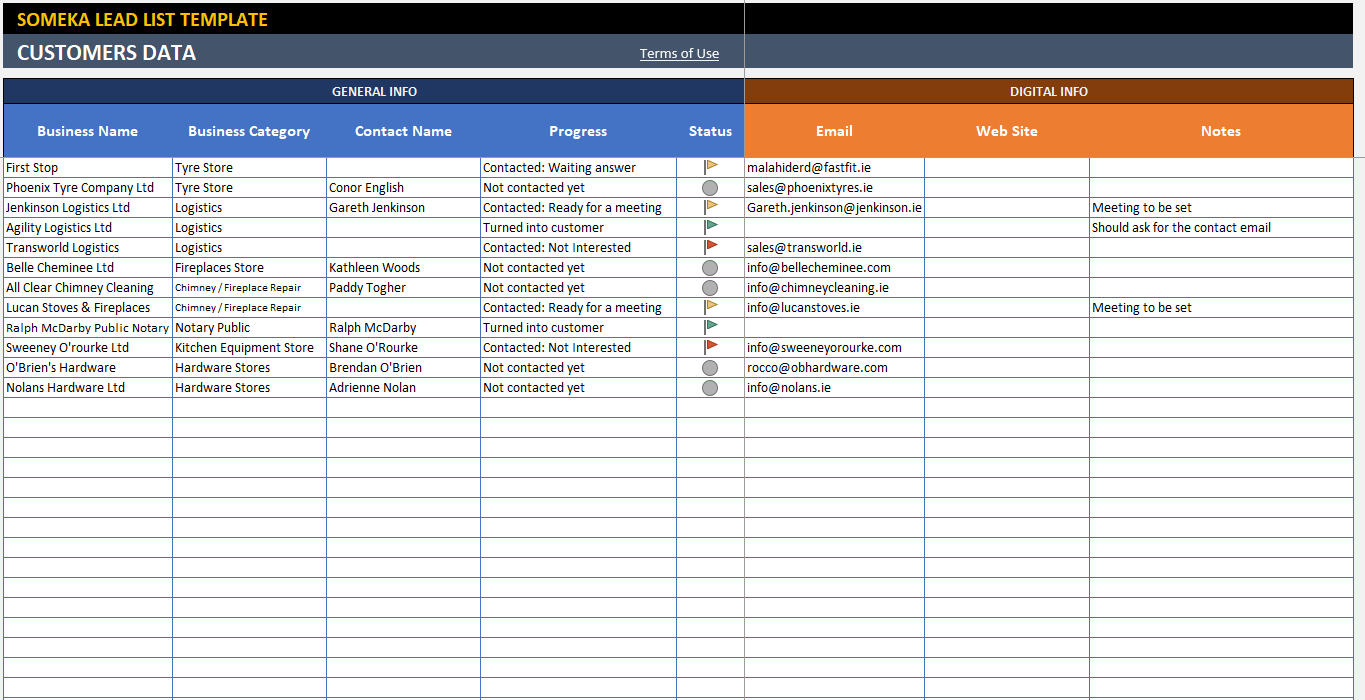 Sales Lead Excel Template – Dalep.midnightpig.co Regarding Sales Lead Report Template