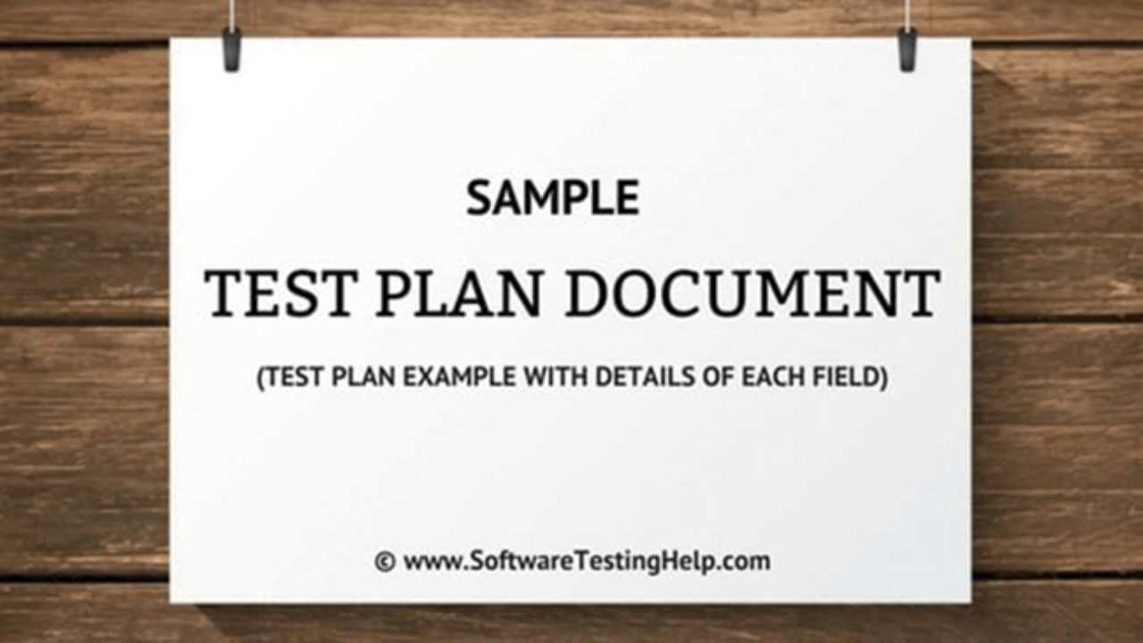 Sample Test Plan Document (Test Plan Example With Details Of Throughout Software Test Plan Template Word