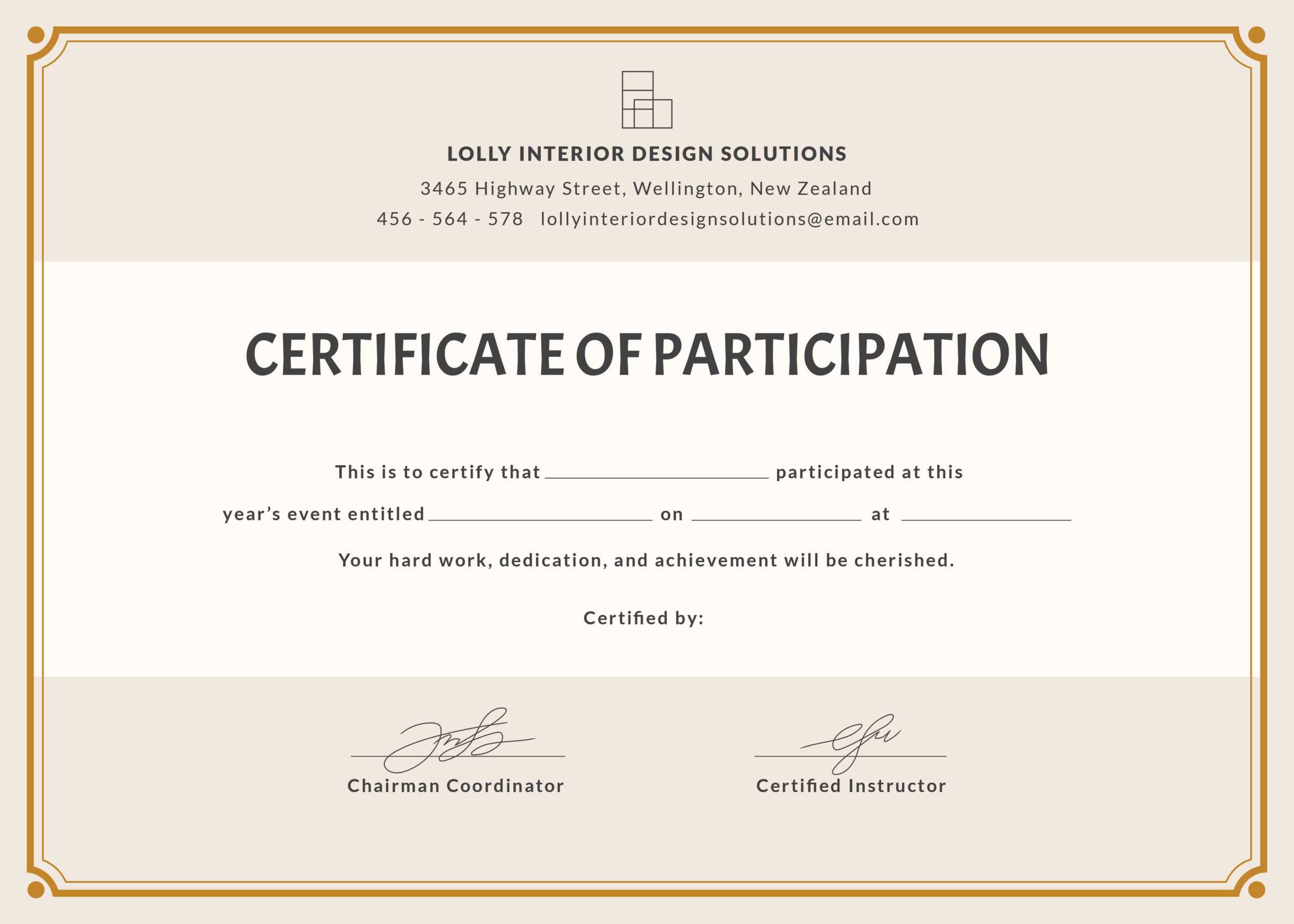 Samples Of Certificates Of Participation – Dalep.midnightpig.co For Certificate Of Participation Template Word
