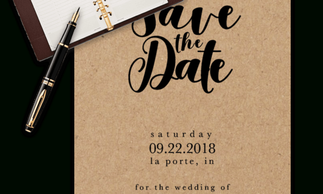 Save The Date Templates For Word [100% Free Download] inside Save The Date Template Word