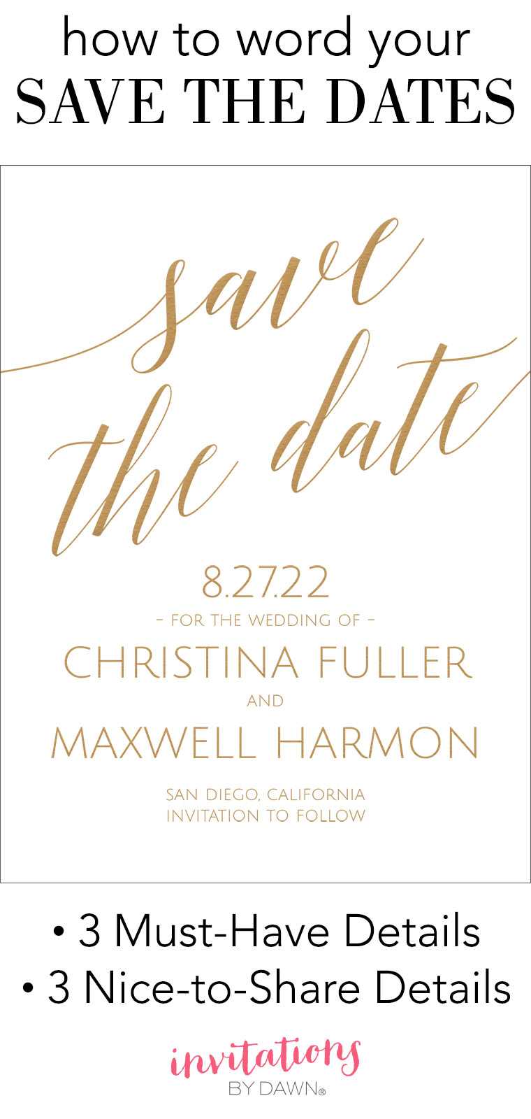 Save The Date Wording | Invitationsdawn With Regard To Save The Date Template Word