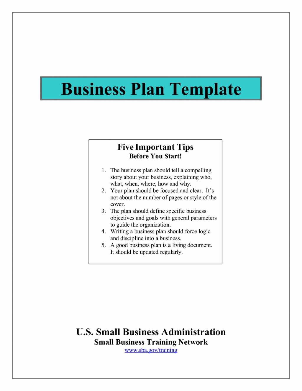 Sba Gov Business Plan Examples Template Sbar For Small Intended For Sbar Template Word