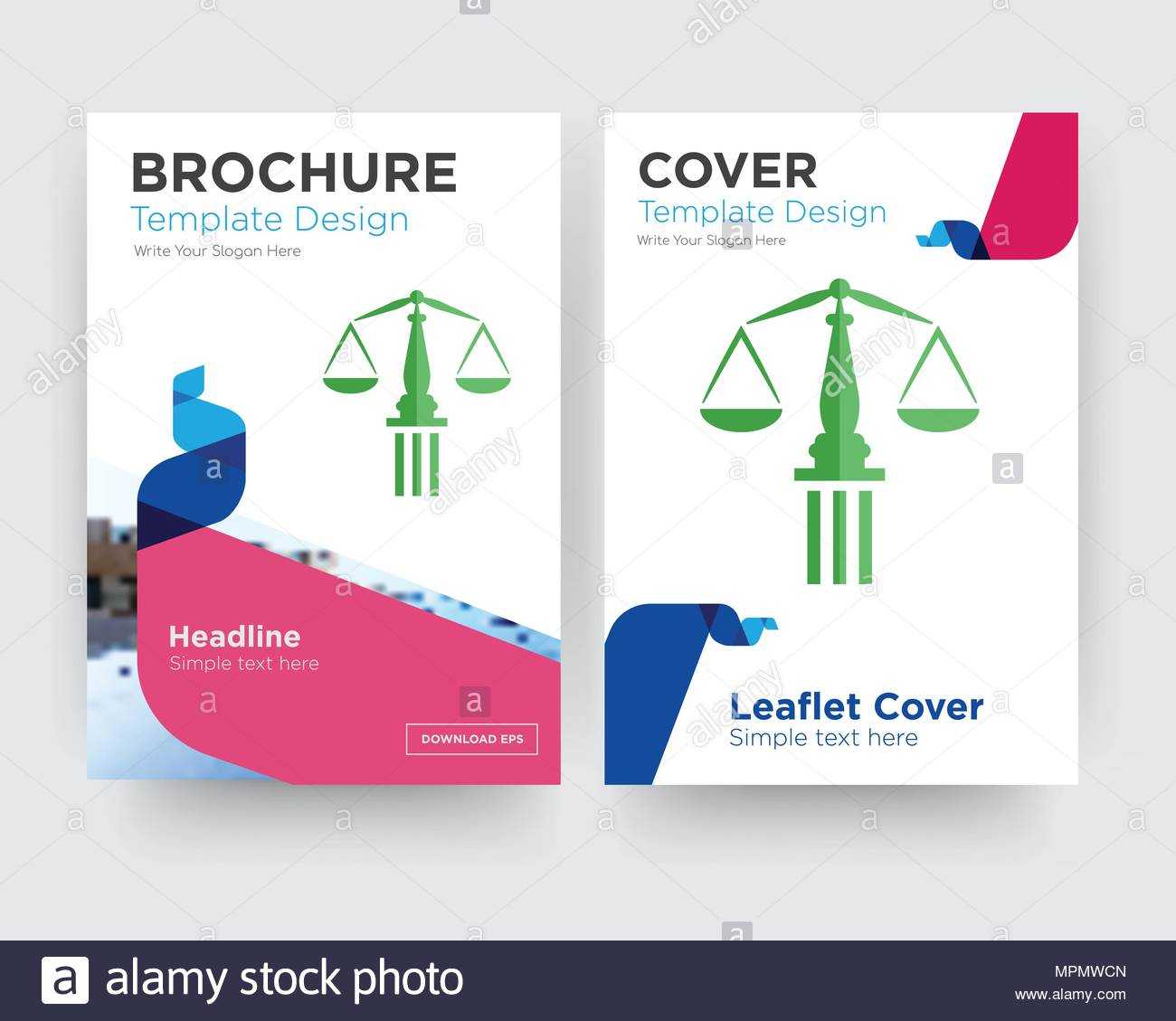 Scales Of Justice Brochure Flyer Design Template With Inside Acquittal Report Template