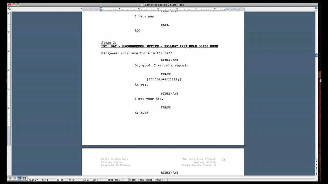 Screenplay Template For Word – Dalep.midnightpig.co Within Shooting Script Template Word
