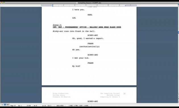 Script Format Word - Dalep.midnightpig.co within Microsoft Word Screenplay Template