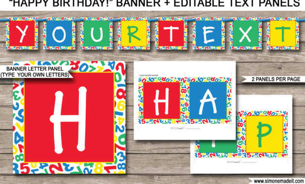 Sesame Street Party Banner Template throughout Sesame Street Banner Template
