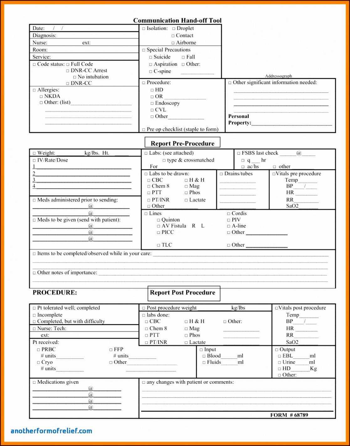 Shift Change Report Template With Nurse Shift Report Sheet Template