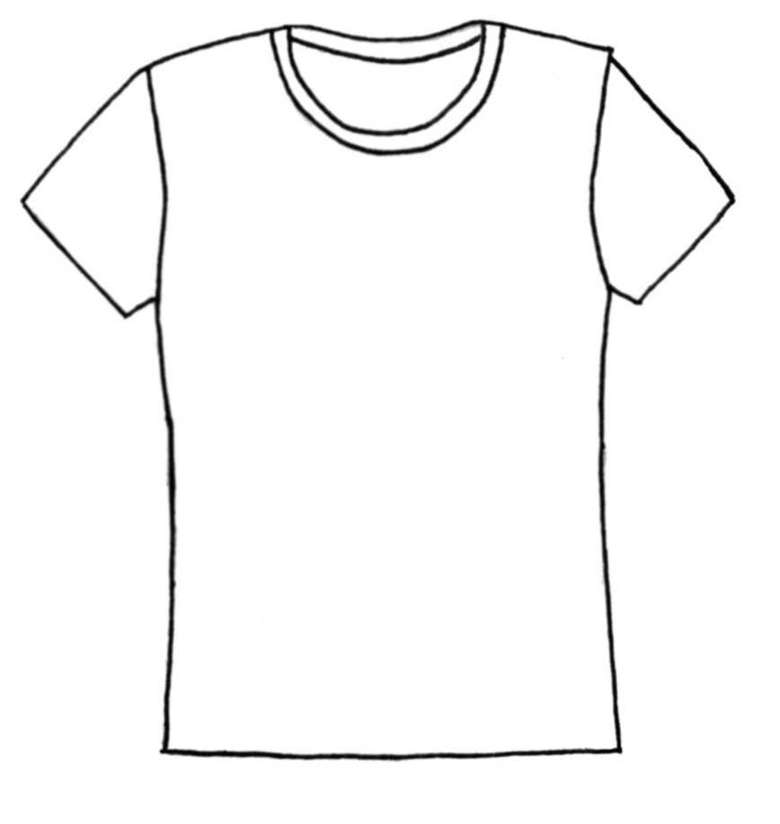 Shirt Clipart Template Inside Blank Tshirt Template Printable