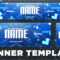 Sick Youtube Banner Template Psd (Photoshop Cc + Cs6) | Free With Regard To Banner Template For Photoshop