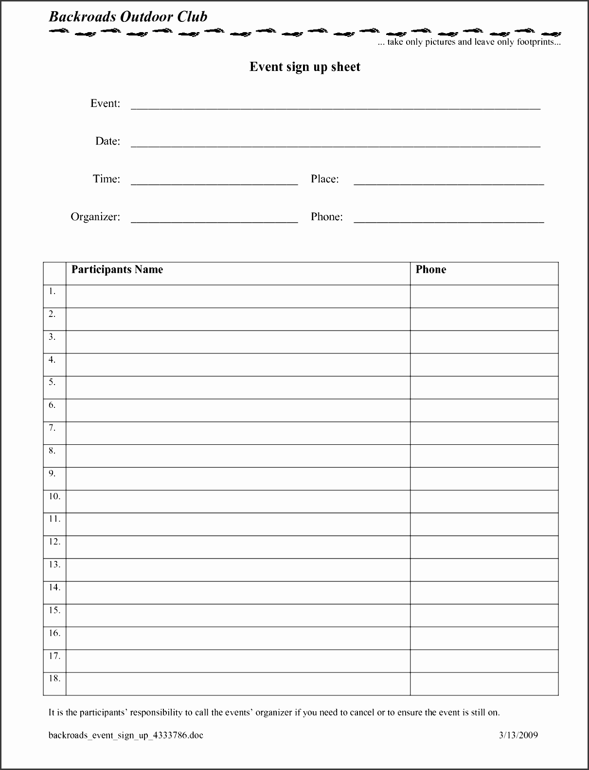 Sign Up Worksheet | Printable Worksheets And Activities For For Free Sign Up Sheet Template Word