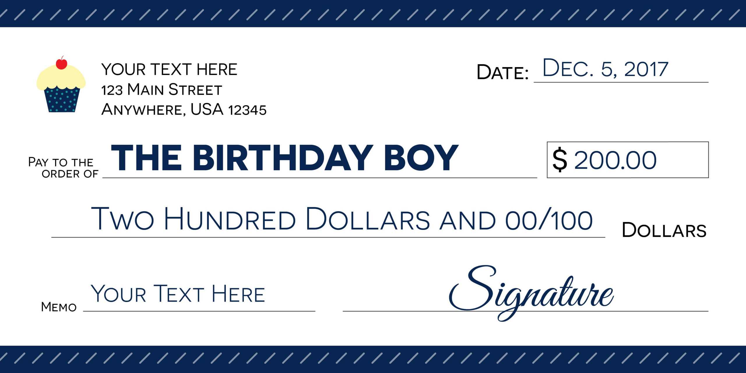 Signage 101 – Giant Check Uses And Templates | Signs Blog Throughout Customizable Blank Check Template