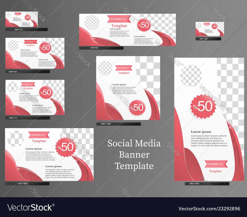 Social Media Banner Template Set In Product Banner Template