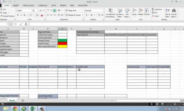 Software Testing Weekly Status Report Template with Weekly Test Report Template