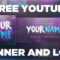 Space Youtube Banner Template + Logo (Photoshop Psd) | Free Download 2017 Inside Youtube Banners Template