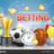 Sports Betting Vector Poster Banner Design Template — Stock Within Sports Banner Templates