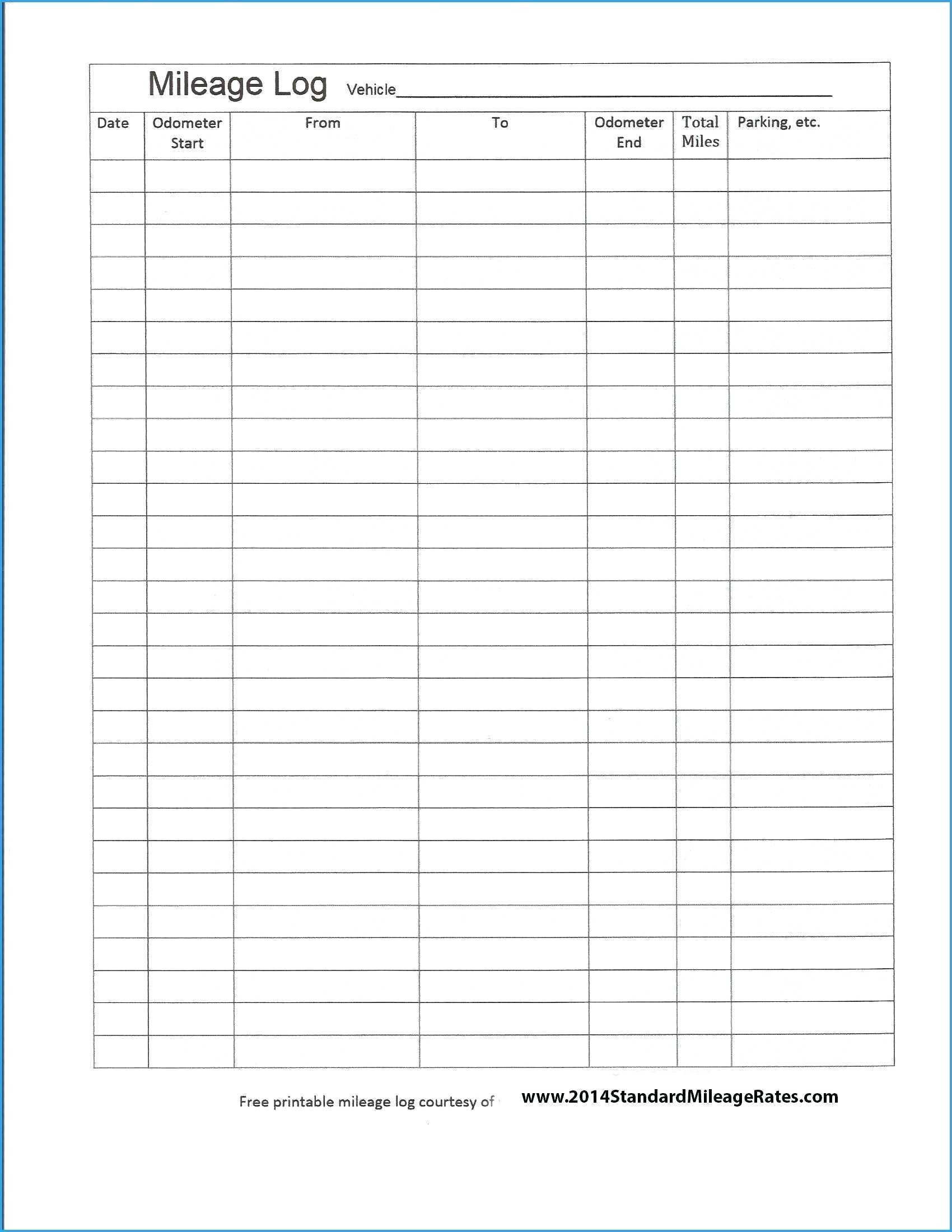 Spreadsheet Free Gas Mileage Log Template Great Sheet Uk For With Regard To Gas Mileage Expense Report Template