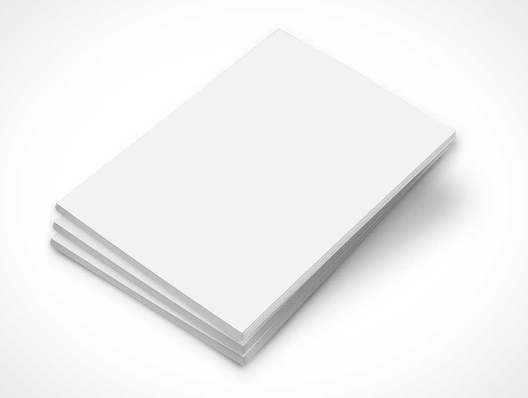 Stack Of 3 Magazine Psd Mockup Covers – Psd Mockups With Blank Magazine Template Psd