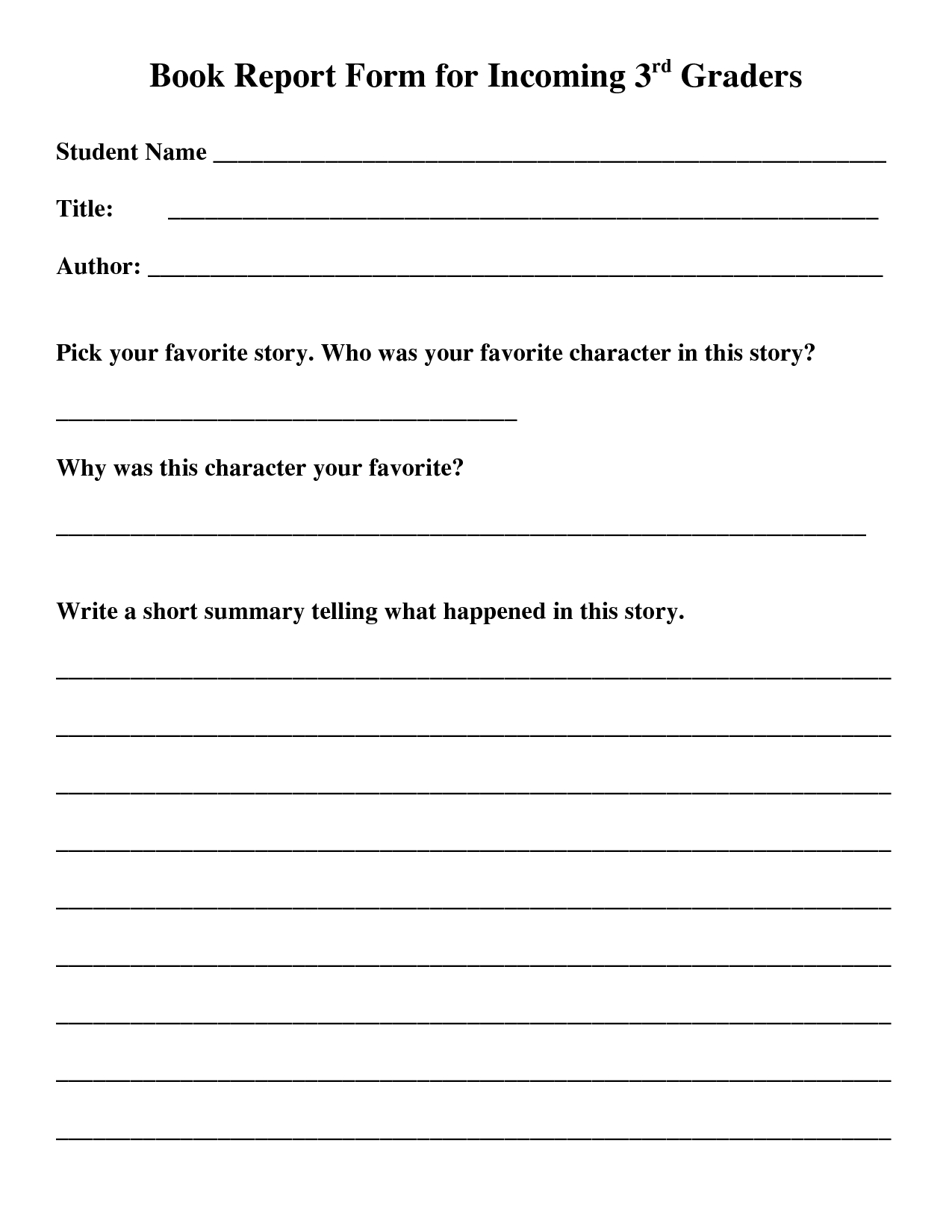 State Report Worksheet | Printable Worksheets And Activities Pertaining To 2Nd Grade Book Report Template