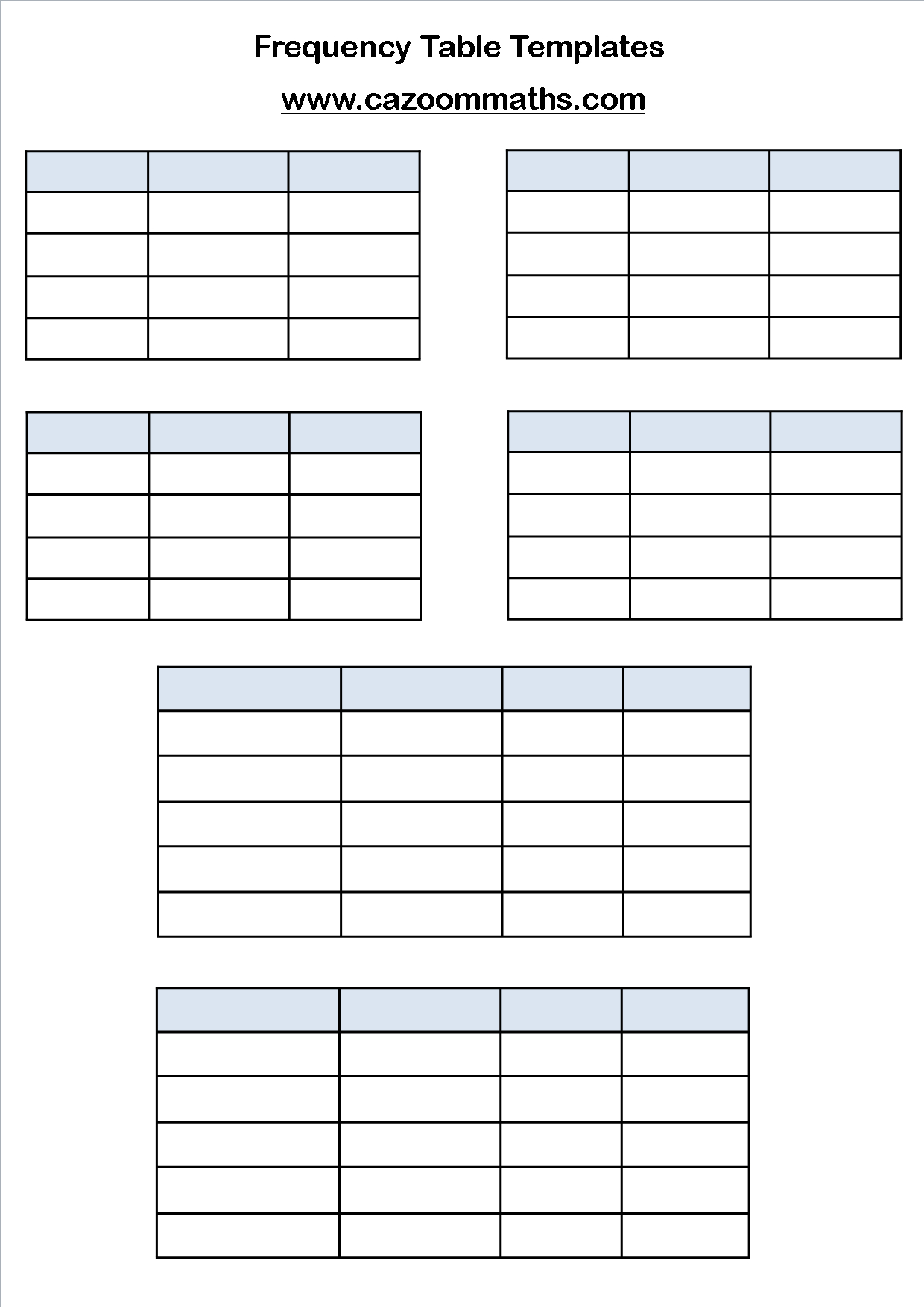 Statistics Teaching Resources | Ks3 And Ks4 Statistics With Regard To Blank Stem And Leaf Plot Template