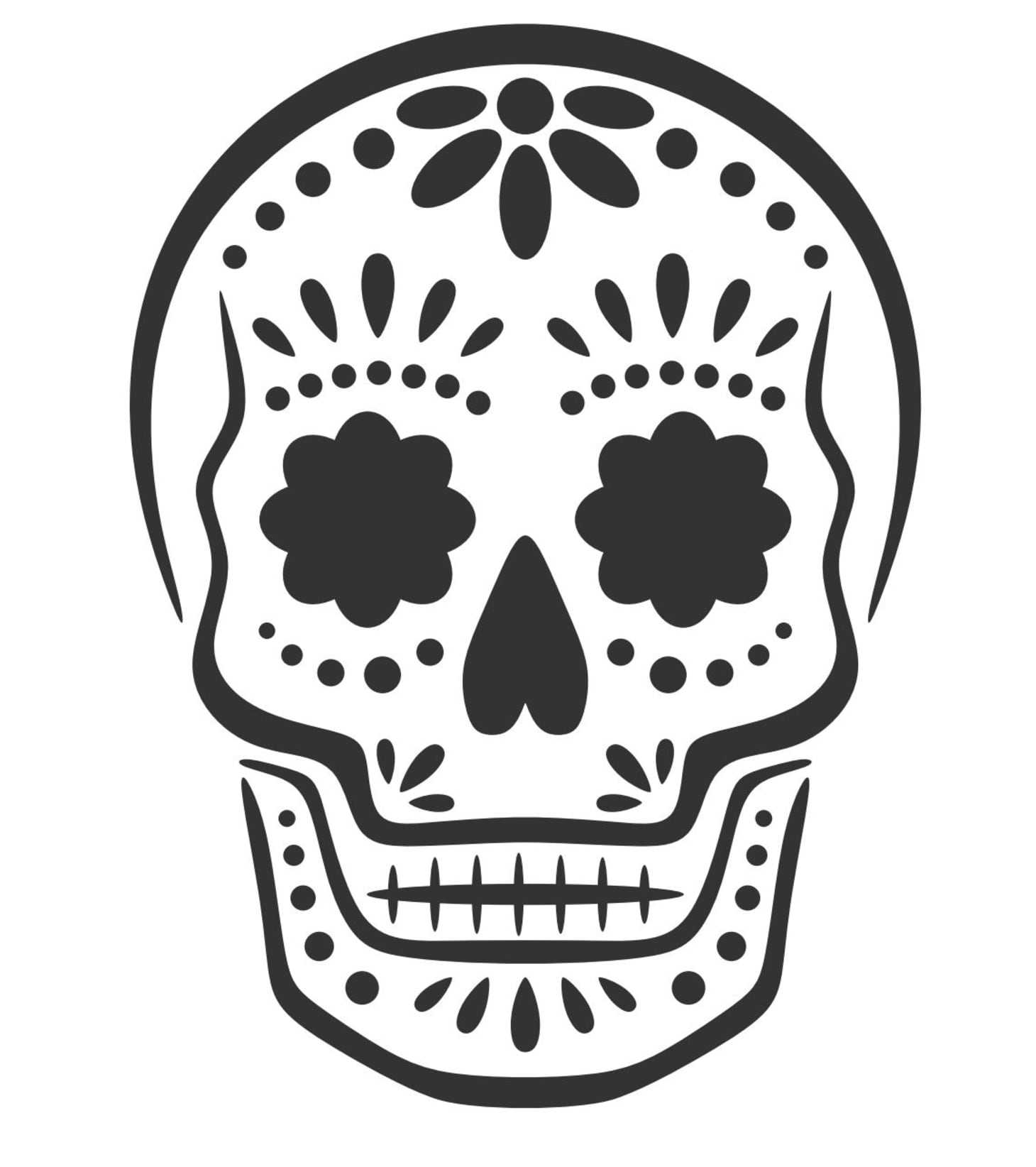 Sugar Skull Template – Calep.midnightpig.co With Regard To Blank Sugar Skull Template
