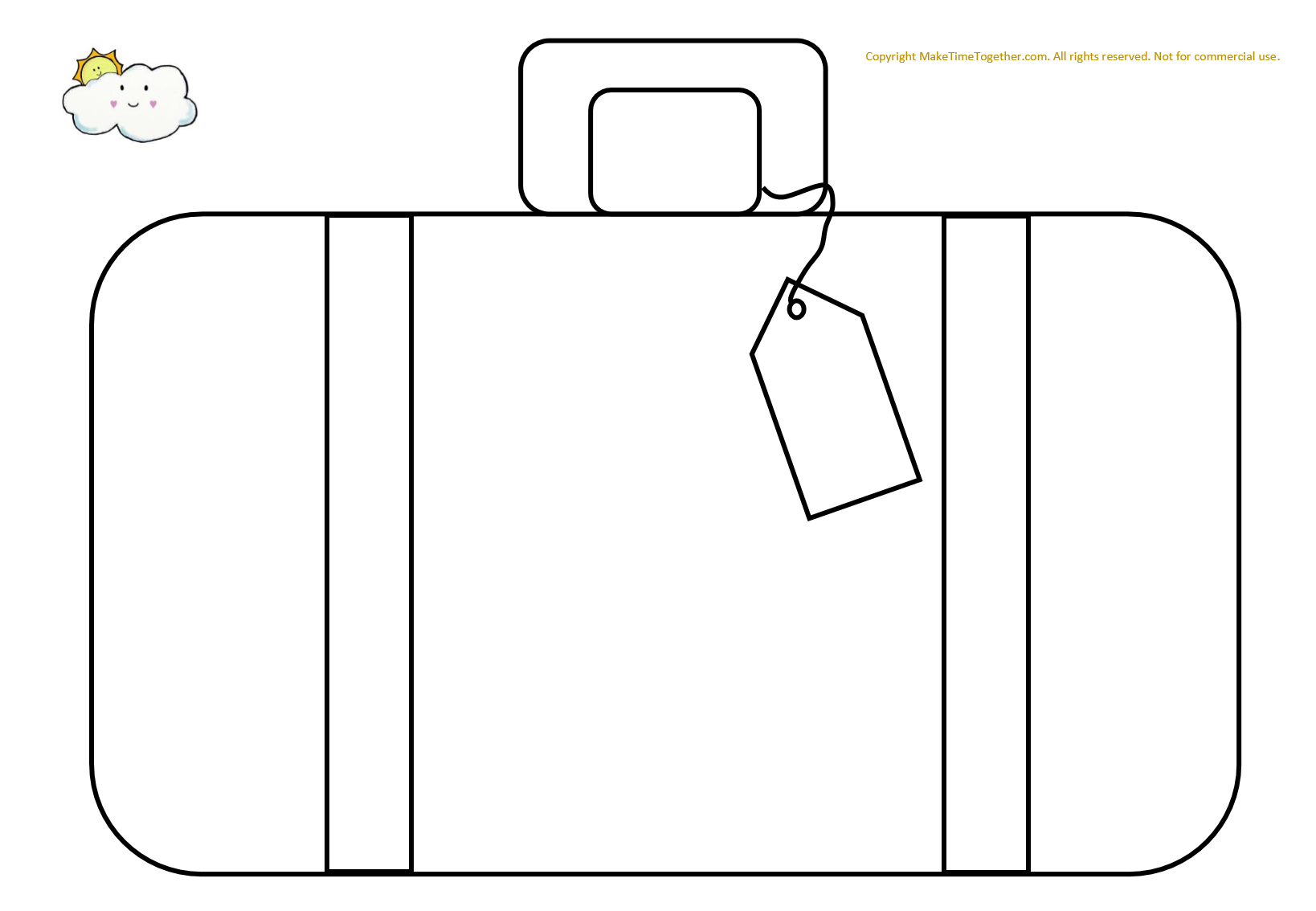 Suitcase Templates – Calep.midnightpig.co In Blank Luggage Tag Template