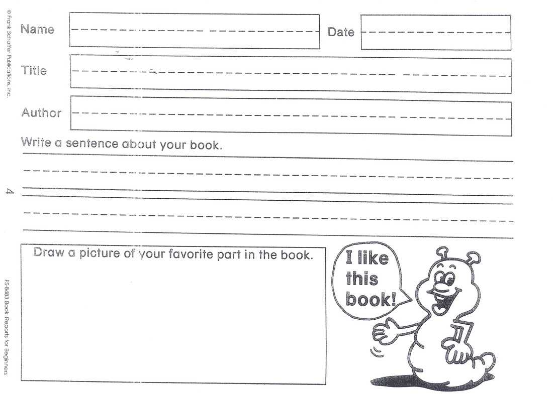 Summer Book Report - Mrs. Kozlowski's First Grade In First Grade Book Report Template