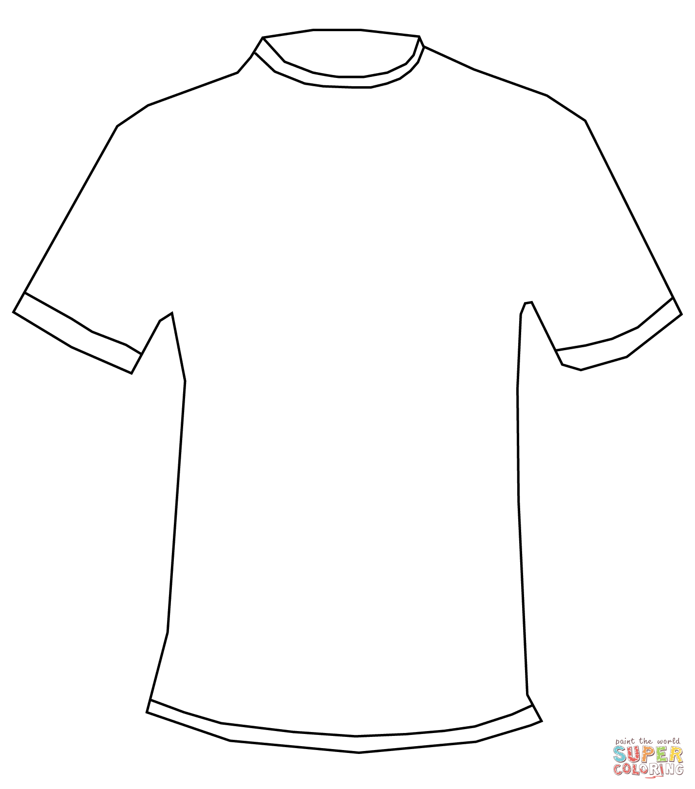 T Shirt Coloring Page | Free Printable Coloring Pages With Regard To Blank Tshirt Template Printable