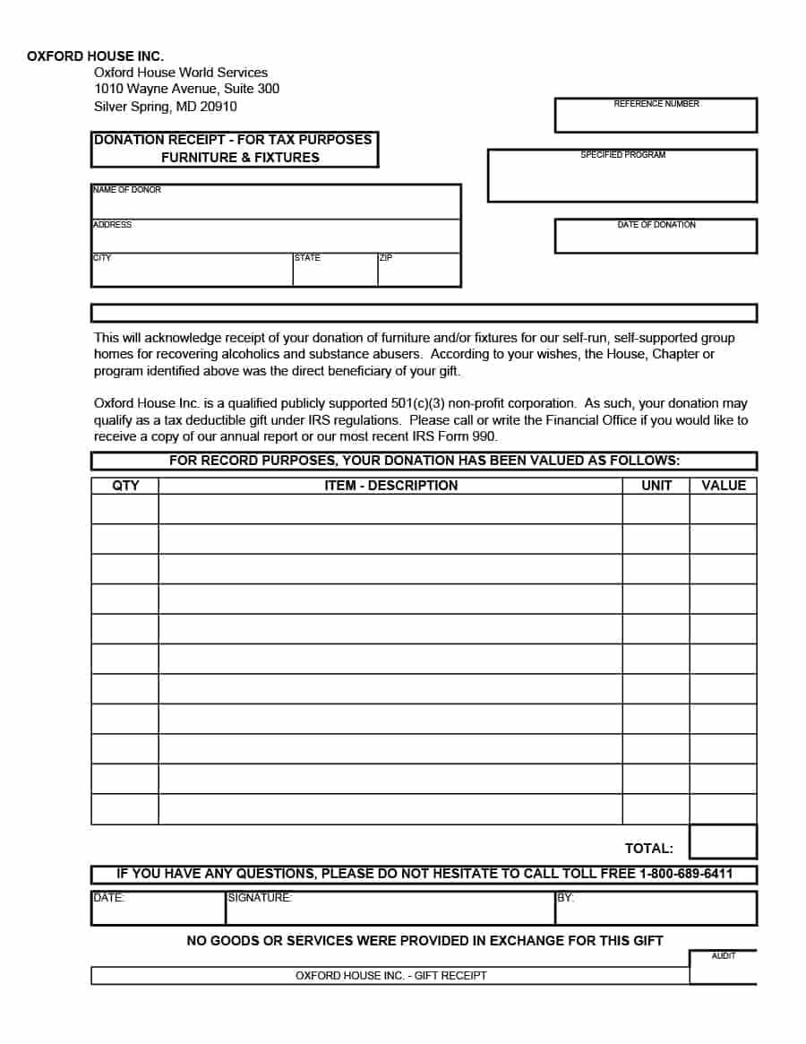 Tax Donation Receipt Template – Dalep.midnightpig.co Throughout Donation Report Template