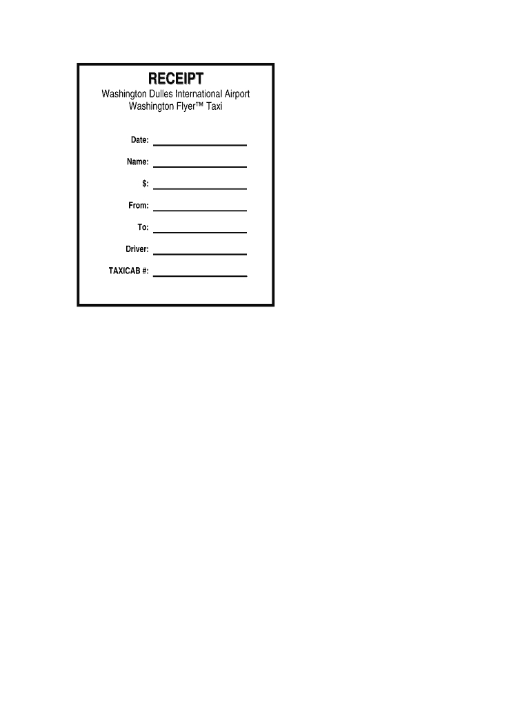 Taxi Receipt Generator – Fill Online, Printable, Fillable Pertaining To Blank Taxi Receipt Template